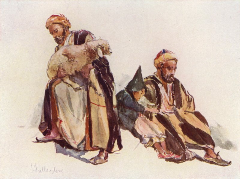 Syrische Hirten und Hirtenjunge von John Fulleylove