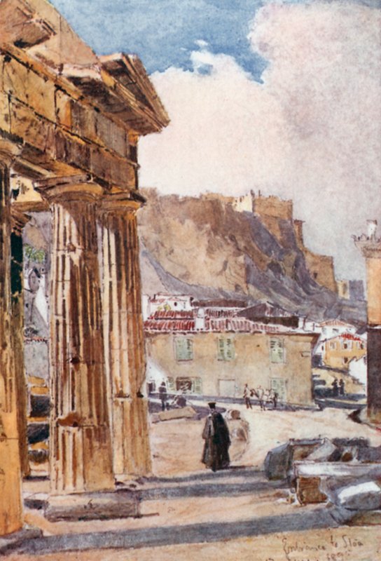 Das Portikus der Athena Archegetis von John Fulleylove