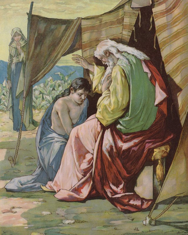 Isaak segnet Jakob von John Lawson