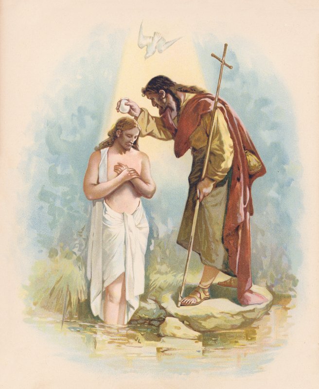 Jesus wird getauft von John Lawson