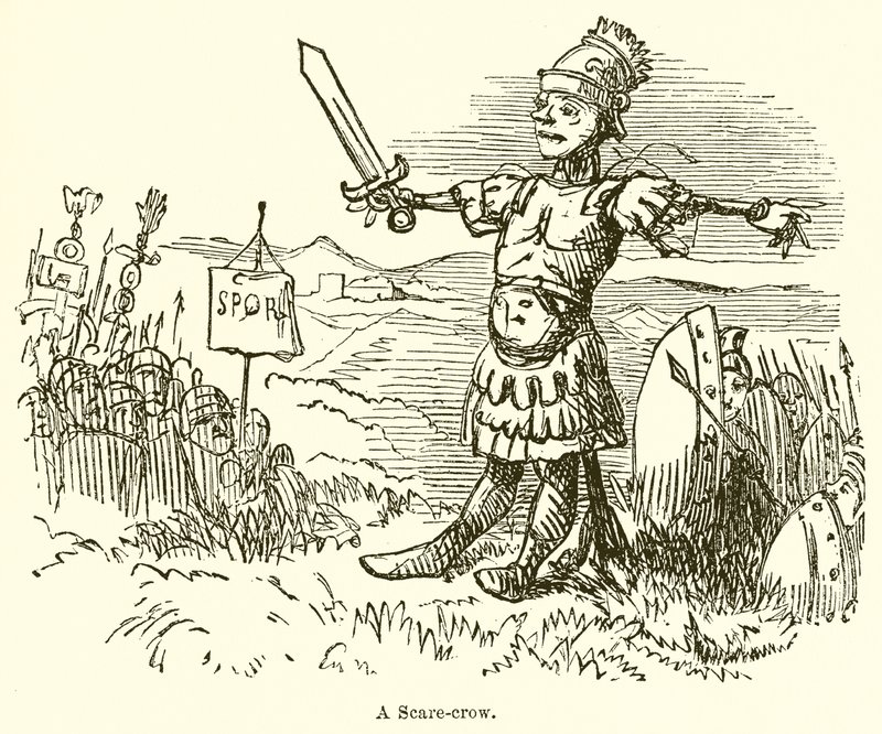 Eine Vogelscheuche von John Leech