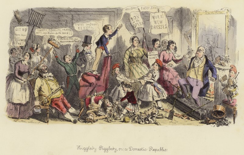 Kuddelmuddel, oder eine häusliche Republik von John Leech