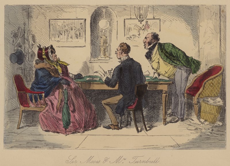 Sir Moses und Mrs Turnbull von John Leech