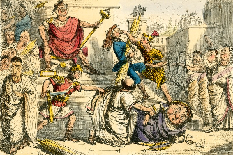 Tarquinius Superbus macht sich zum König von John Leech