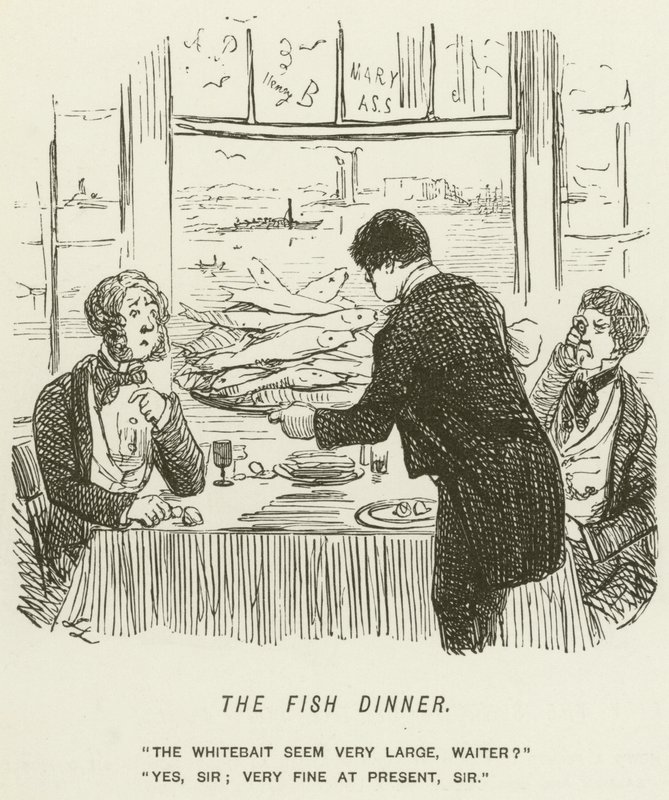 Das Fischessen von John Leech