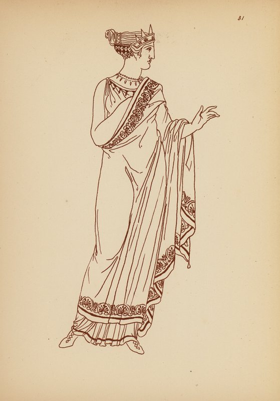 Antikes griechisches Frauenkostüm von John Moyr Smith
