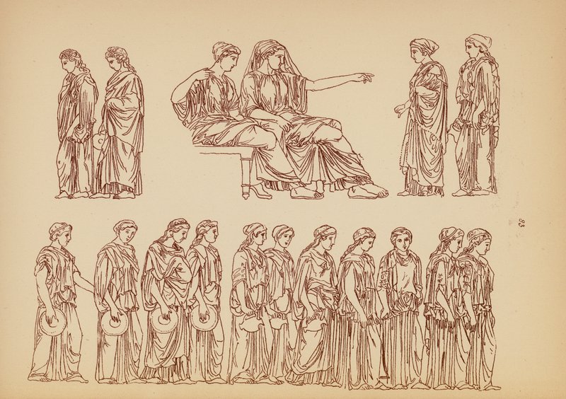 Antikes griechisches Frauenkostüm von John Moyr Smith