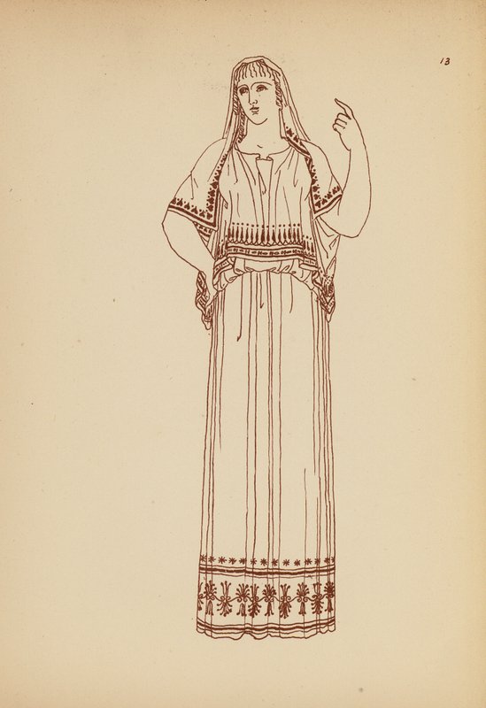 Antikes griechisches Frauenkostüm von John Moyr Smith