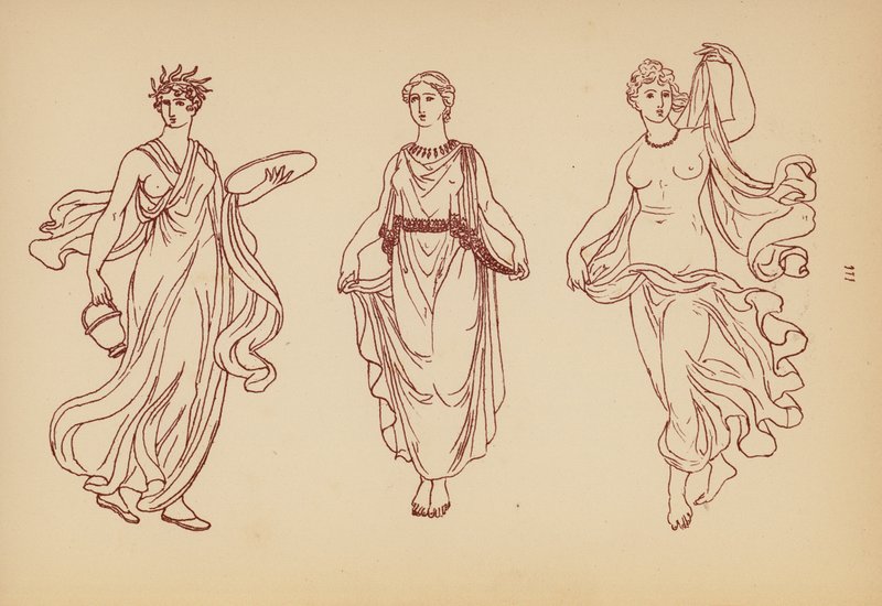 Antikes griechisches Frauenkostüm von John Moyr Smith