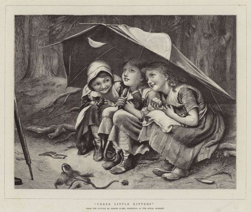 Drei kleine Kätzchen von Joseph Clark