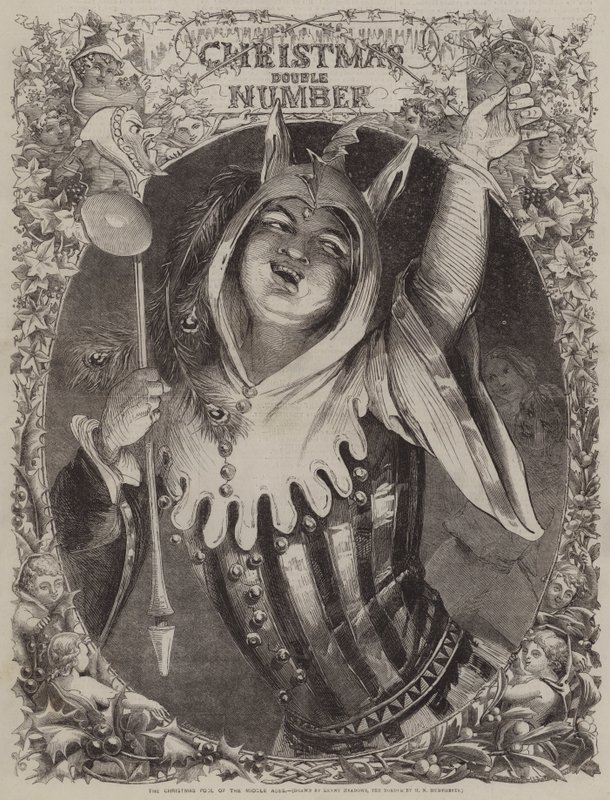 Der Weihnachtsnarr des Mittelalters von Joseph Kenny Meadows