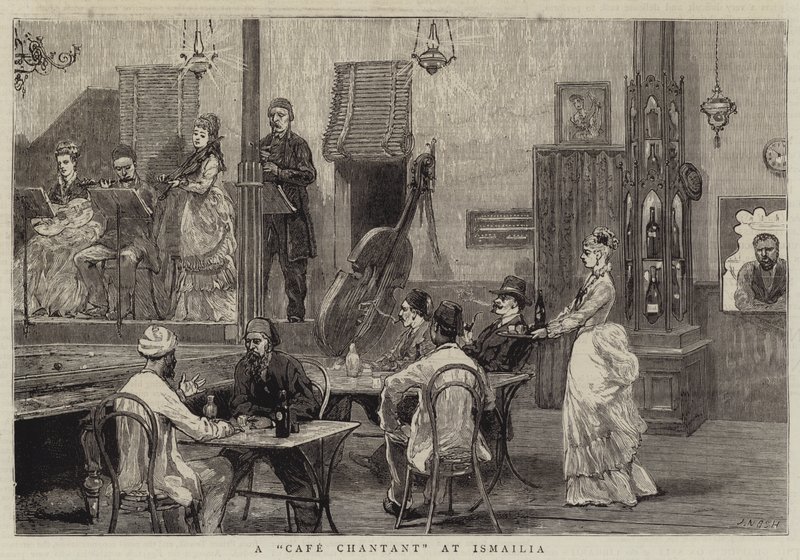 Ein Café Chantant in Ismailia von Joseph Nash