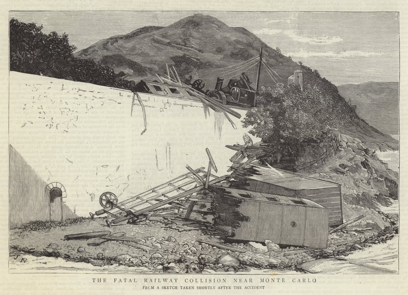 Der tödliche Eisenbahnunfall bei Monte Carlo von Joseph Nash