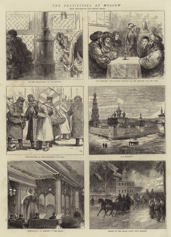 Die Festlichkeiten in Moskau von Joseph Nash