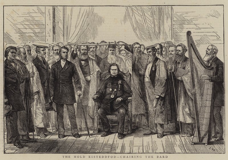 Das Mold Eisteddfod, Ehrung des Barden von Joseph Nash