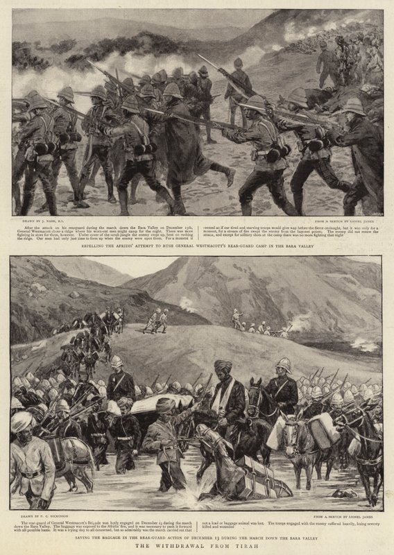 Der Rückzug aus Tirah von Joseph Nash