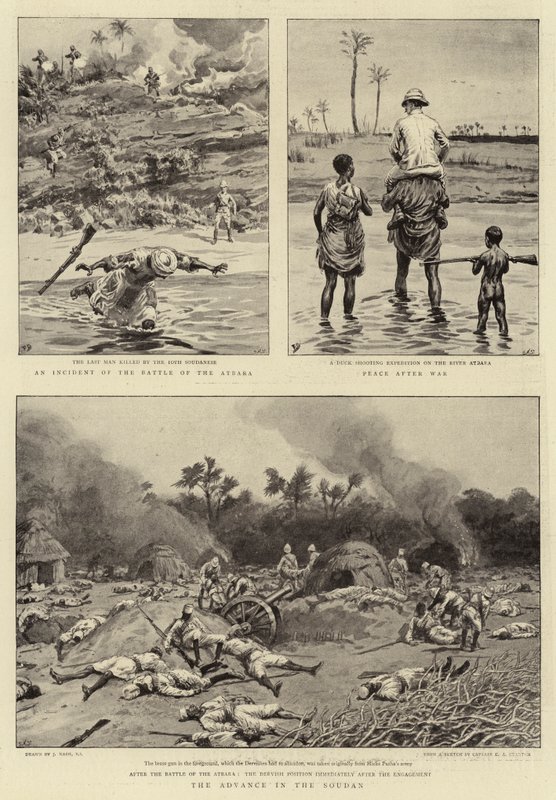Der Vormarsch im Sudan von Joseph Nash