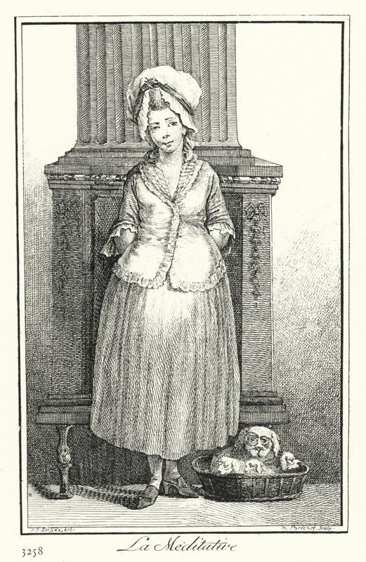 Der Nachdenkliche (Stich) von Joseph Franz von (after) Goez