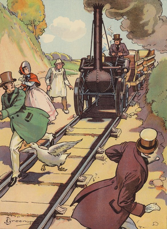 Eine frühe Lokomotive von Joseph Greenup