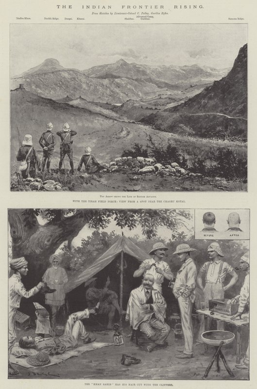 Der Aufstand an der indischen Grenze von Joseph Holland Tringham