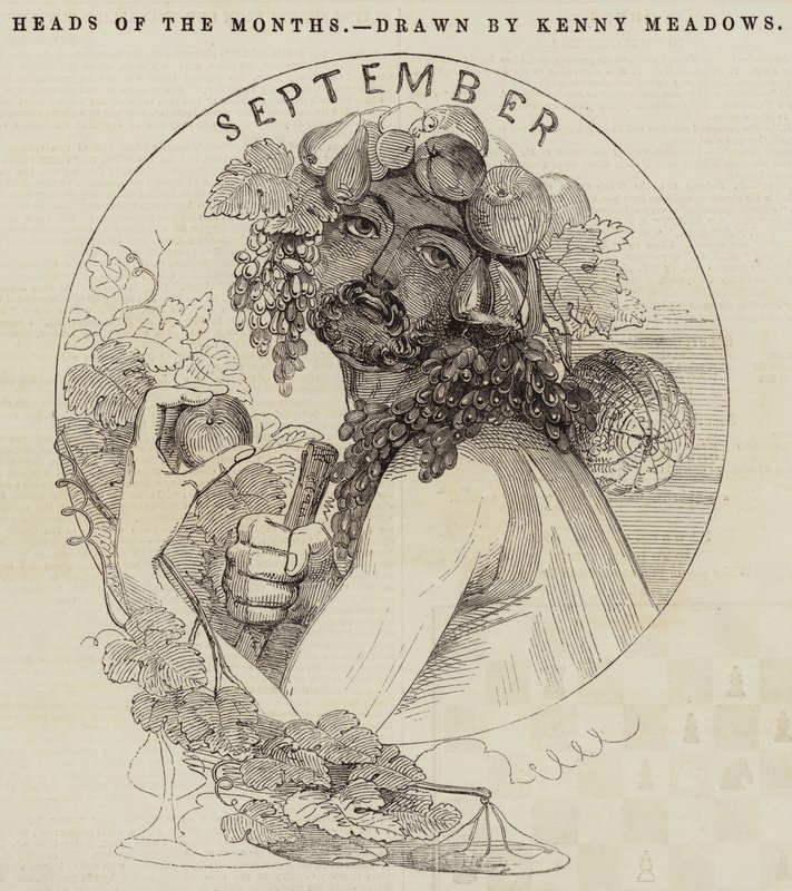 Köpfe der Monate von Joseph Kenny Meadows
