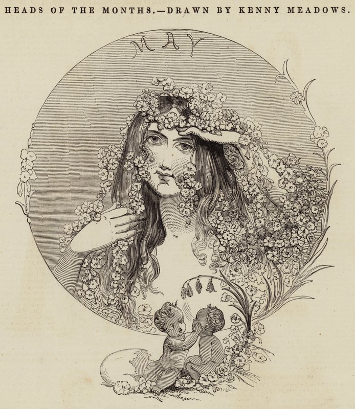 Köpfe der Monate von Joseph Kenny Meadows