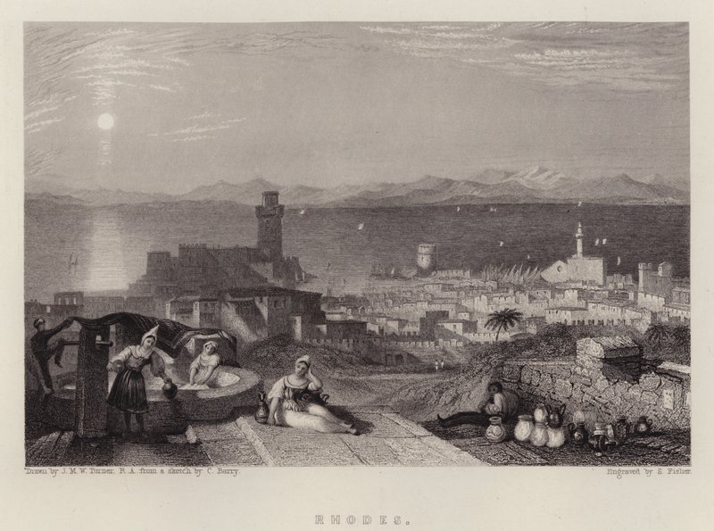 Rhodos von Joseph Mallord William (after) Turner