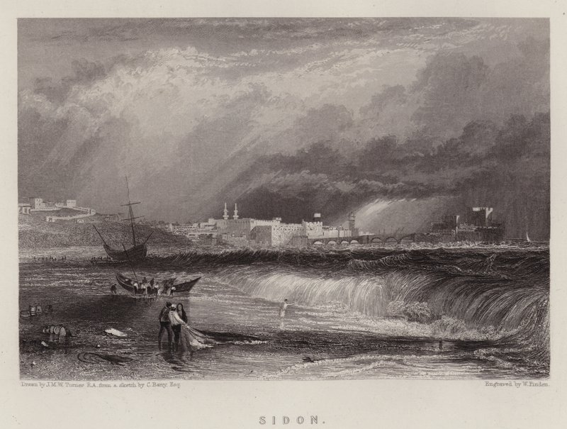 Sidon von Joseph Mallord William (after) Turner