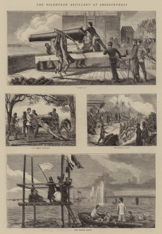 Die Freiwillige Artillerie in Shoeburyness von Joseph Nash
