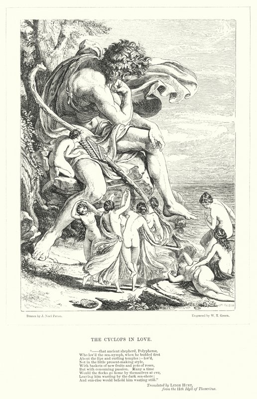 Der verliebte Zyklop von Joseph Noel (after) Paton