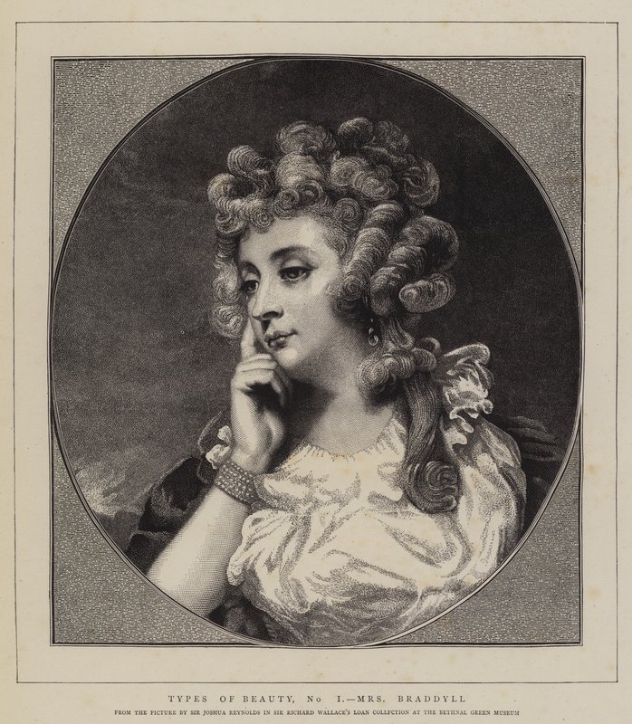 Schönheitstypen, Nr. I, Mrs Braddyll von Joshua Reynolds