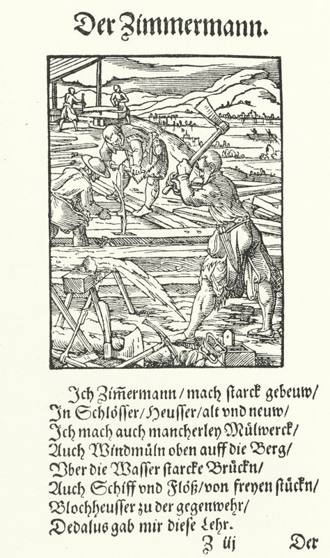 Der Zimmermann von Jost (after) Amman