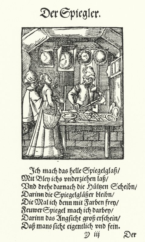 Der Spiegelmacher von Jost (after) Amman