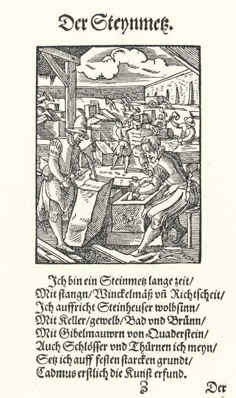 Der Steinmetz von Jost (after) Amman