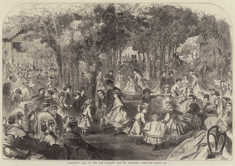 Kinderball im Pré Catalan, Bois de Boulogne, Paris von Jules Pelcoq