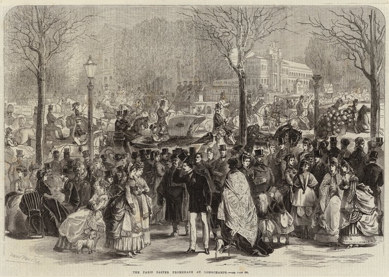 Die Pariser Osterpromenade in Longchamps von Jules Pelcoq