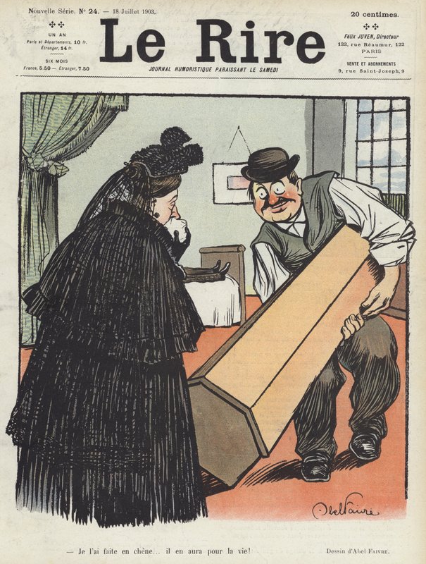 Illustration für Le Rire von Jules Abel Faivre