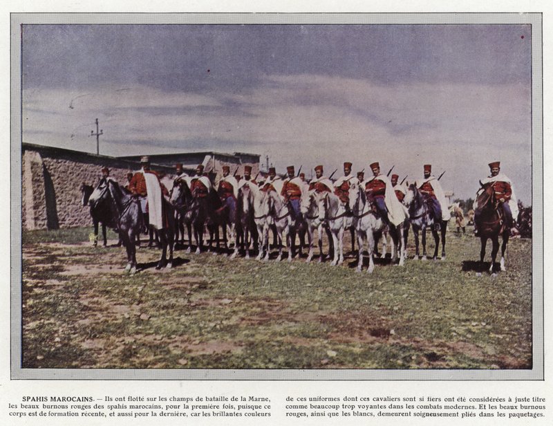 Marokkanische Spahis von Jules Gervais Courtellemont