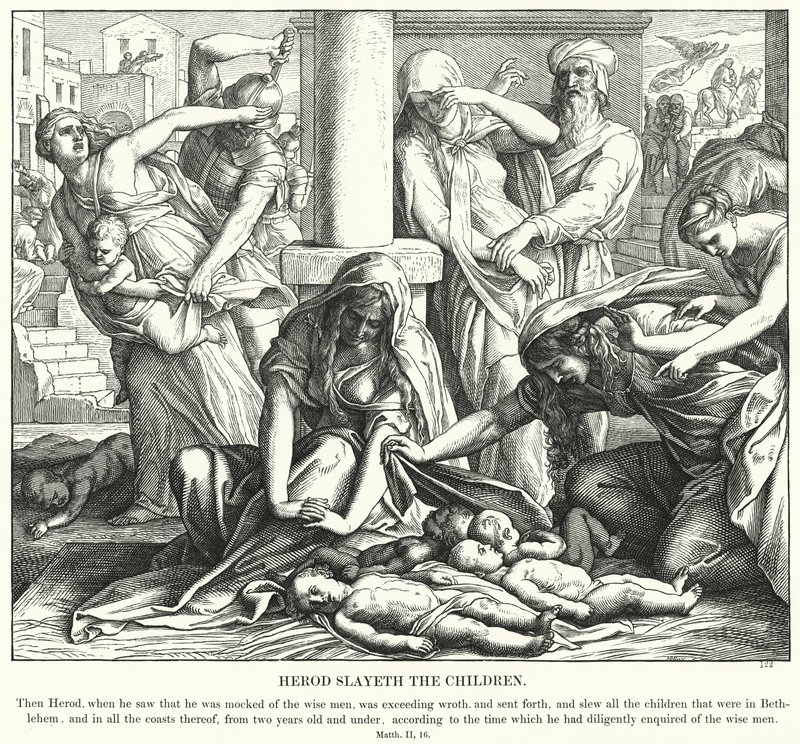 Herodes lässt die Kinder töten von Julius Schnorr von Carolsfeld