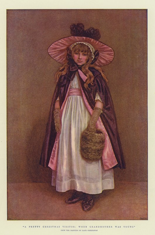 Ein hübscher Weihnachtsbesucher, als Großmutter jung war von Kate Greenaway
