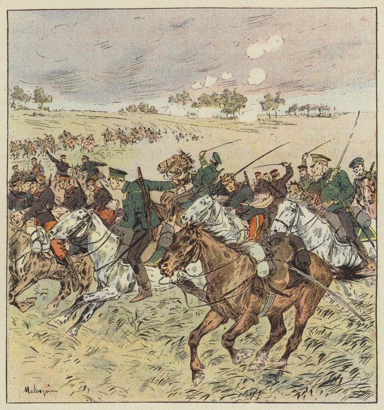 Kavalleriegefecht bei Oua-Fan-Gou von L. Malespine