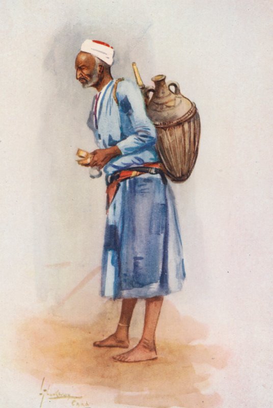 Menschen von Ägypten: Wasserverkäufer, Hemeli von Lance Thackeray