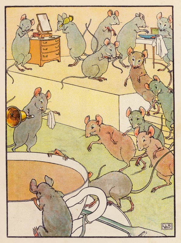 Calico Pie (Farblithografie) von Leonard Leslie Brooke