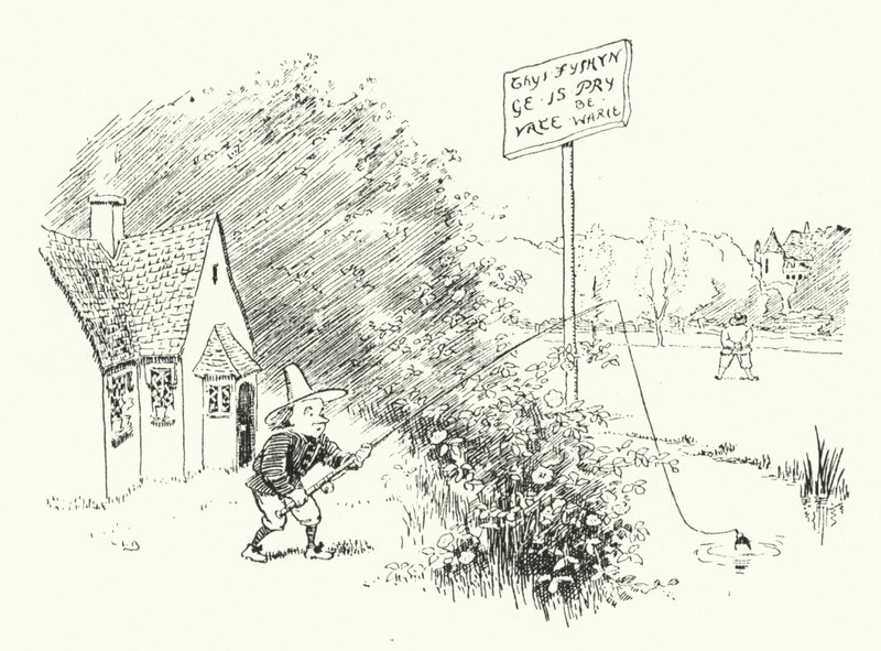 Kleiner Tommy Tittlemouse (Gravur) von Leonard Leslie Brooke