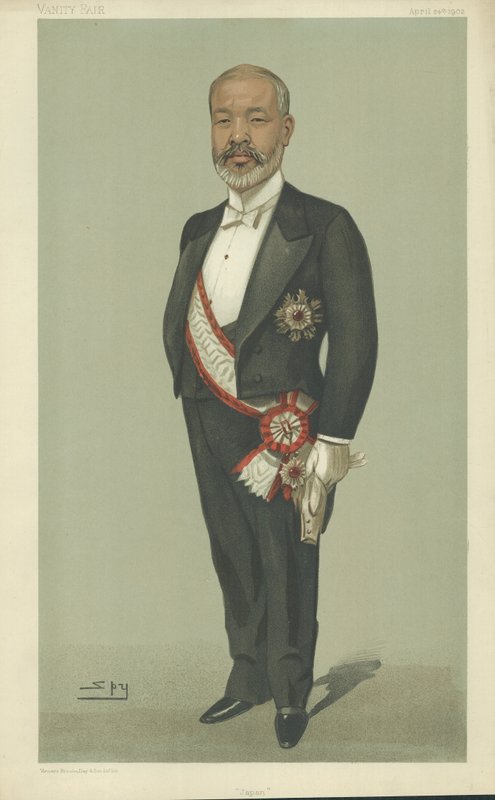 Viscount Tadasu Hayashi (Farblithografie) von Leslie Matthew Ward