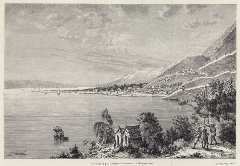 Der See von Tali (Carajan von Polo) vom Nordende von Louis after Delaporte