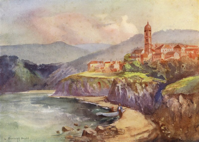 Tirnovo vom Fluss aus von Louis Burleigh Bruhl