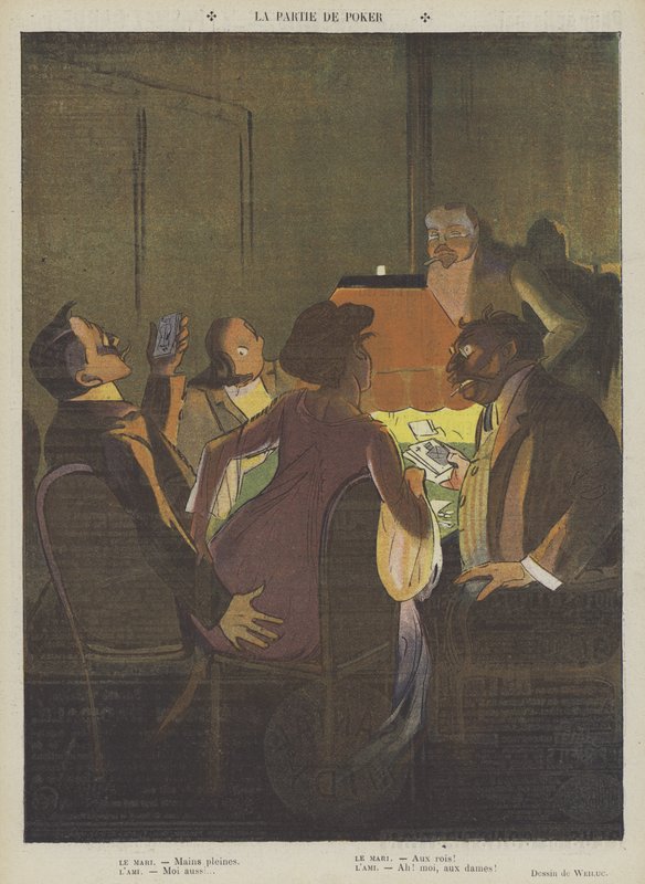 Das Pokerspiel von Lucien Henri Weiluc