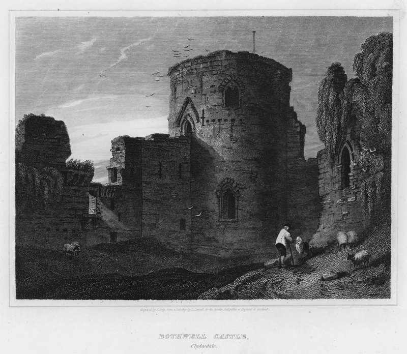 Bothwell Castle, Clydesdale (Gravur) von Luke (after) Clennell
