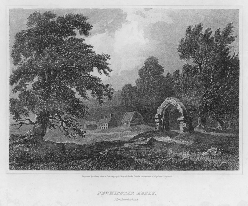 Newminster Abbey, Northumberland von Luke (after) Clennell